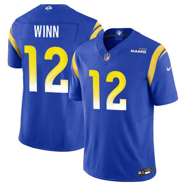 Men & Women & Youth Los Angeles Rams #12 Dresser Winn Blue 2023 F.U.S.E. Vapor Untouchable Limited Jersey